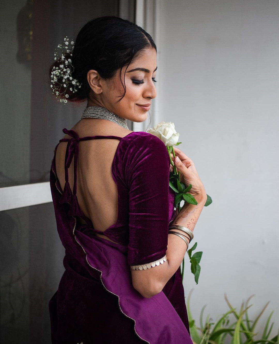 Taasha Luxe Velvet Saree