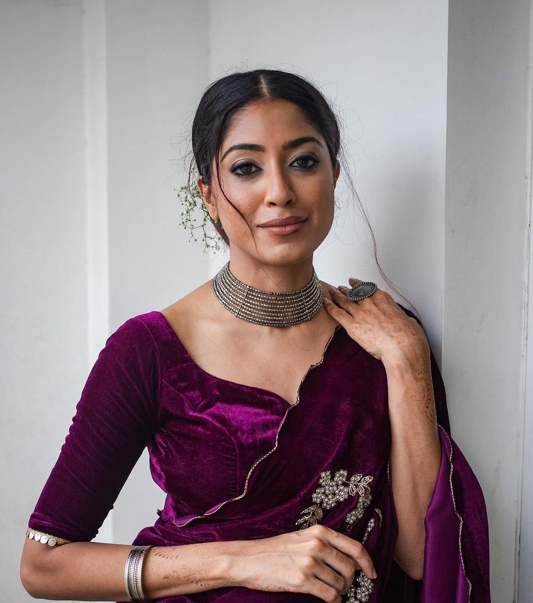 Taasha Luxe Velvet Saree