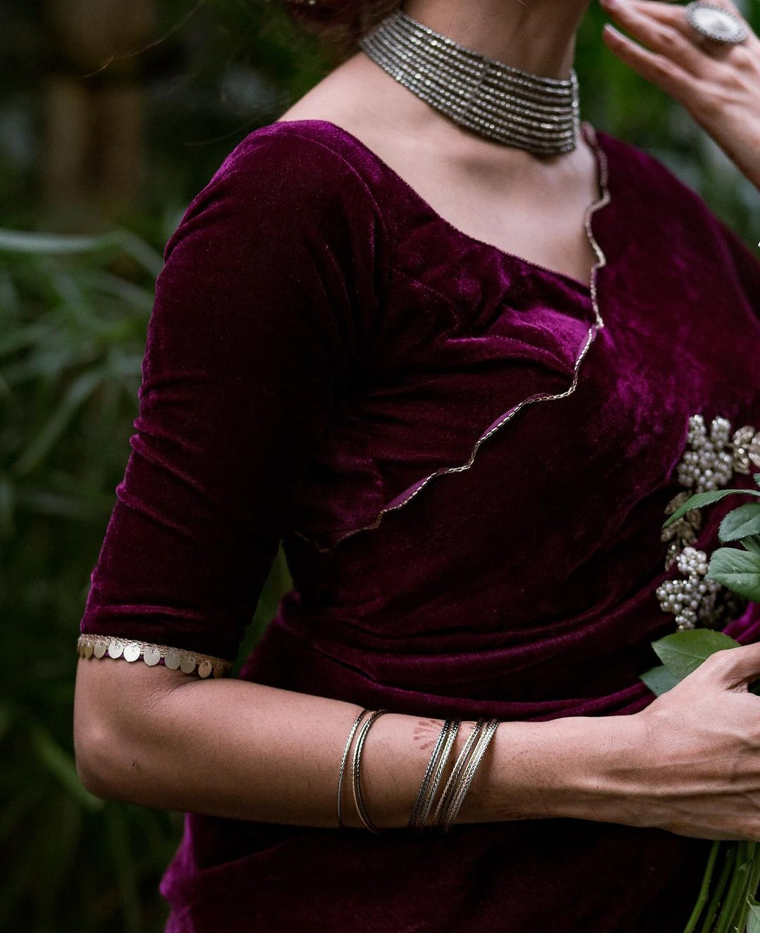 Taasha Luxe Velvet Saree