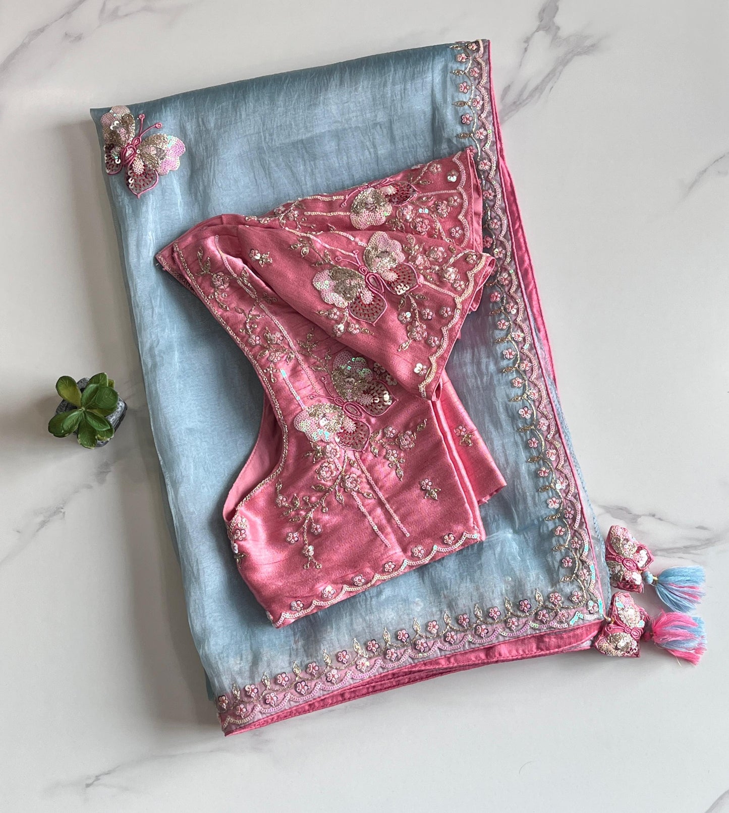Gulabo Blues Luxe Saree