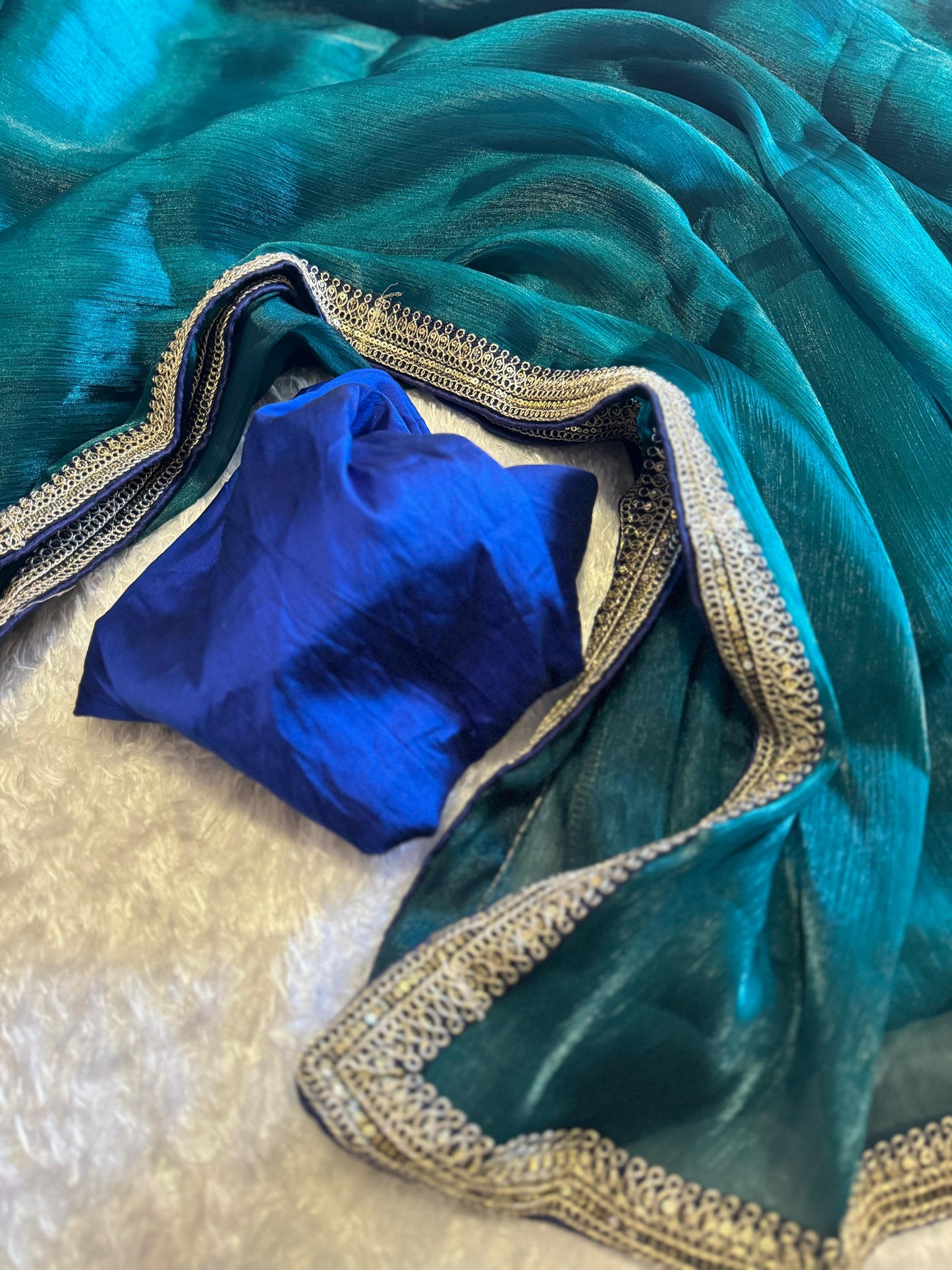 Peacock Tissue Saree