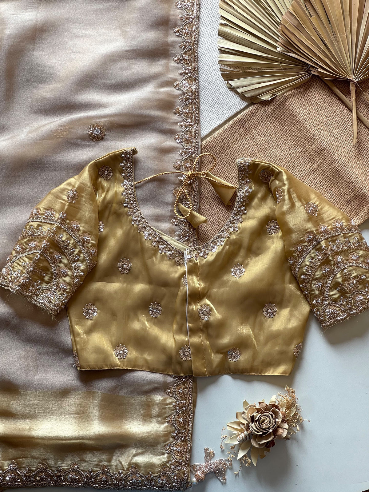 Gold Grace Handwork Saree