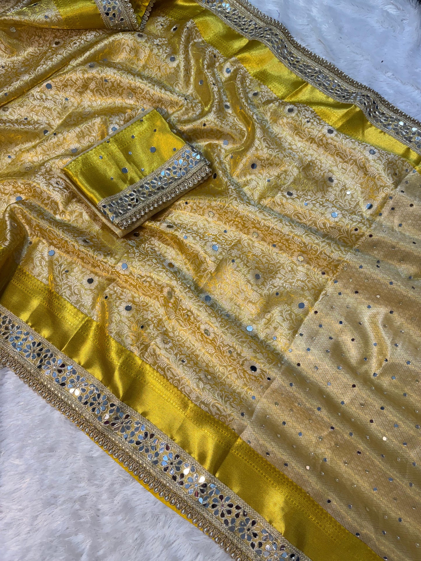 Sunlit Sheesh Saree