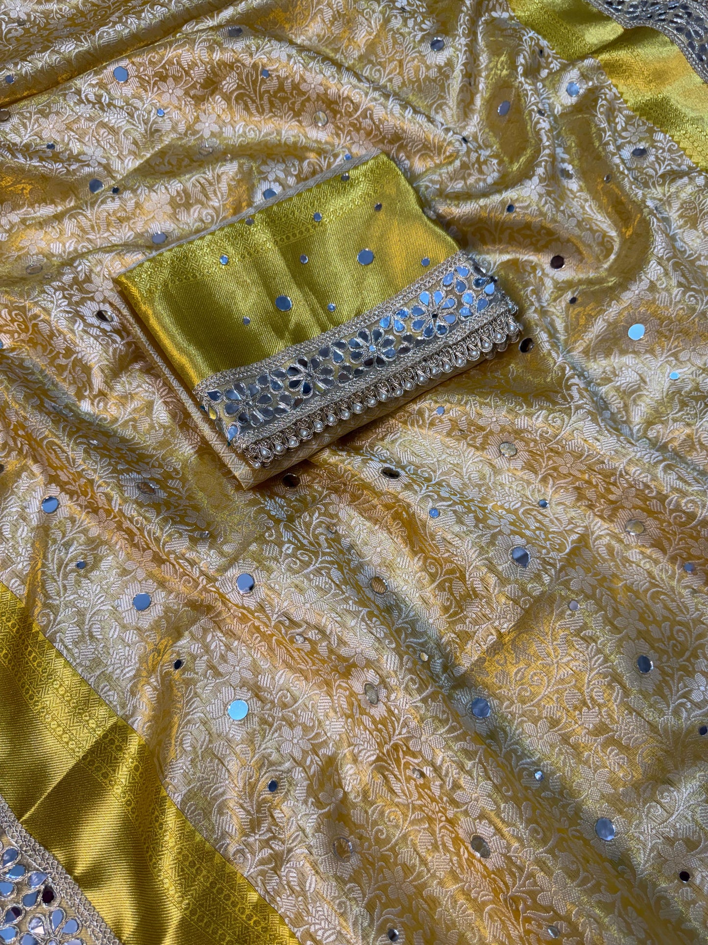 Sunlit Sheesh Saree