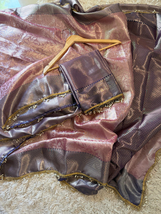 Mauve Majesty Saree