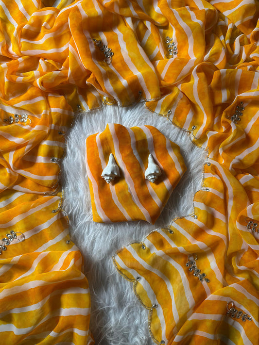 Sunshine Waves Saree