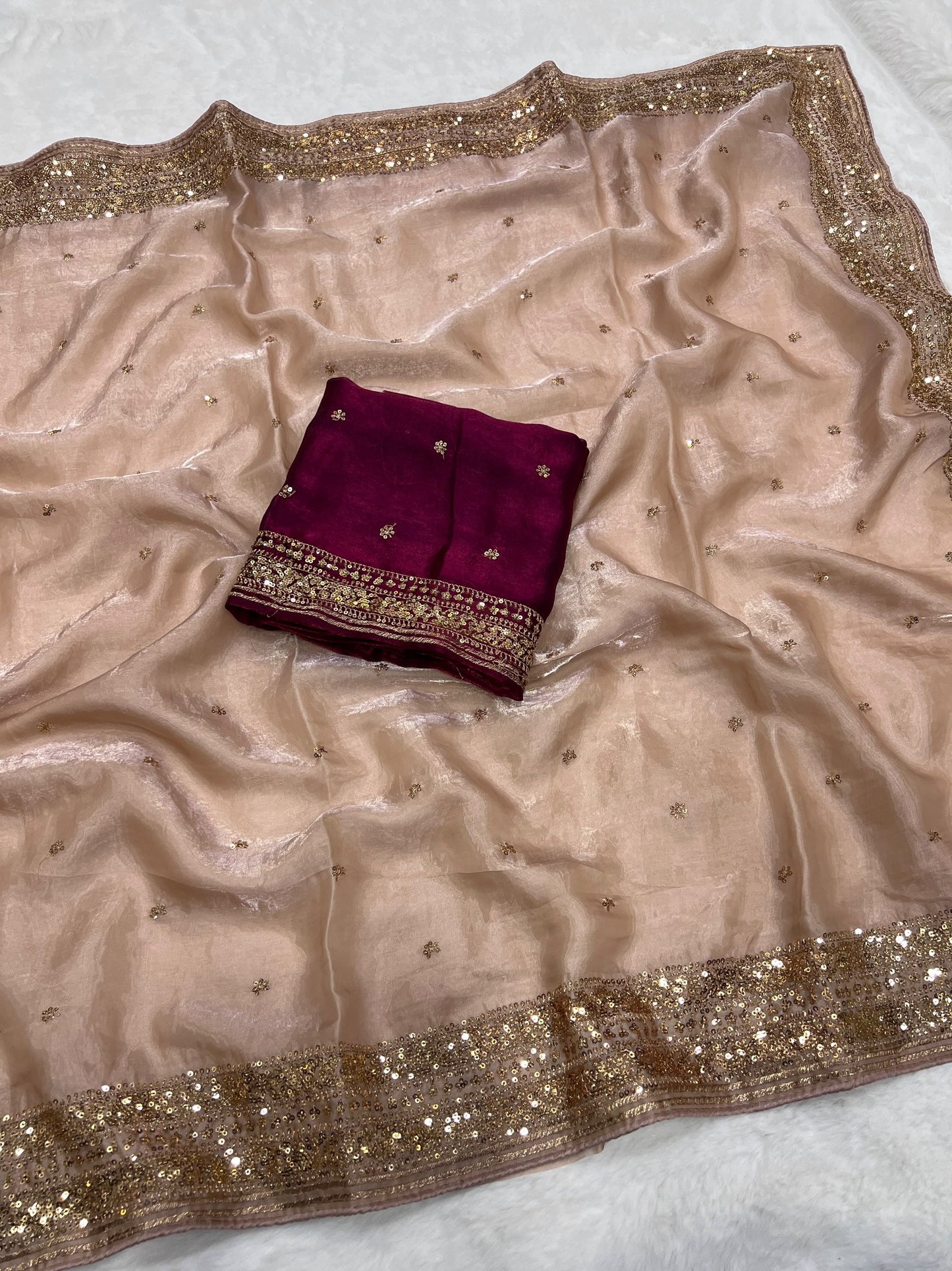 Shehnaz Saree(Dusty Rose Pink)
