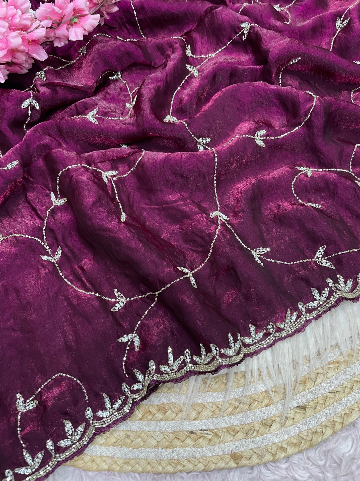 Meher handwork saree