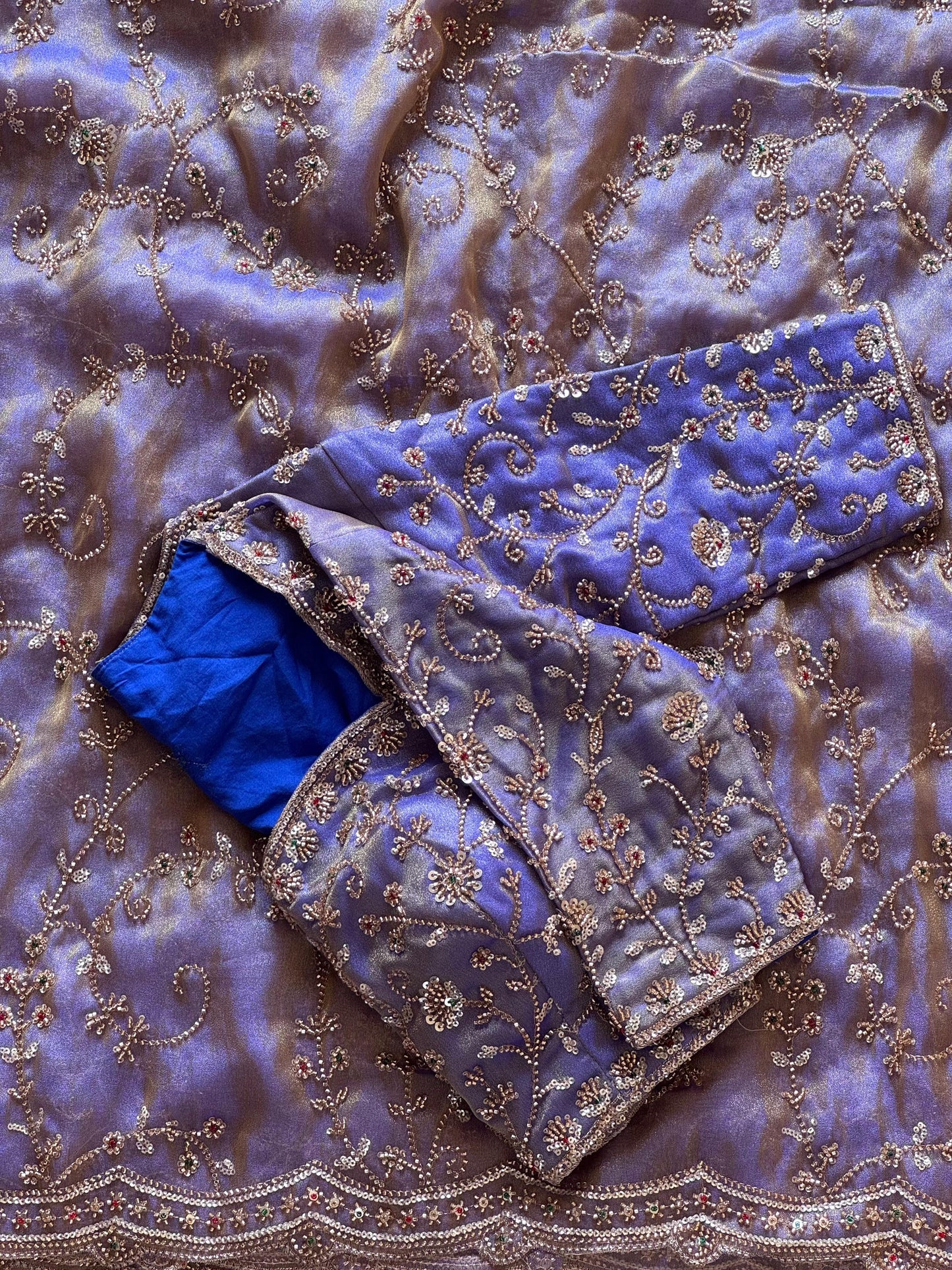 Lavender Luxe Wave Saree