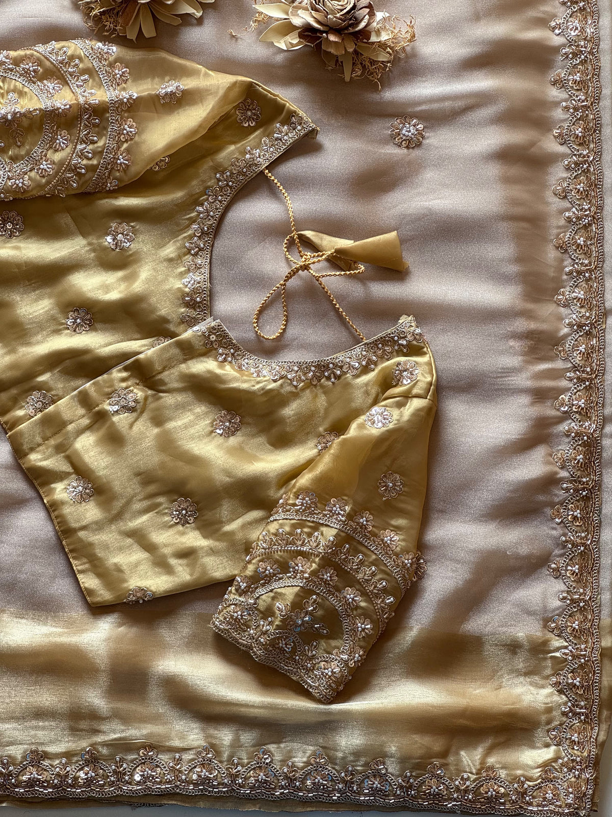 Gold Grace Handwork Saree