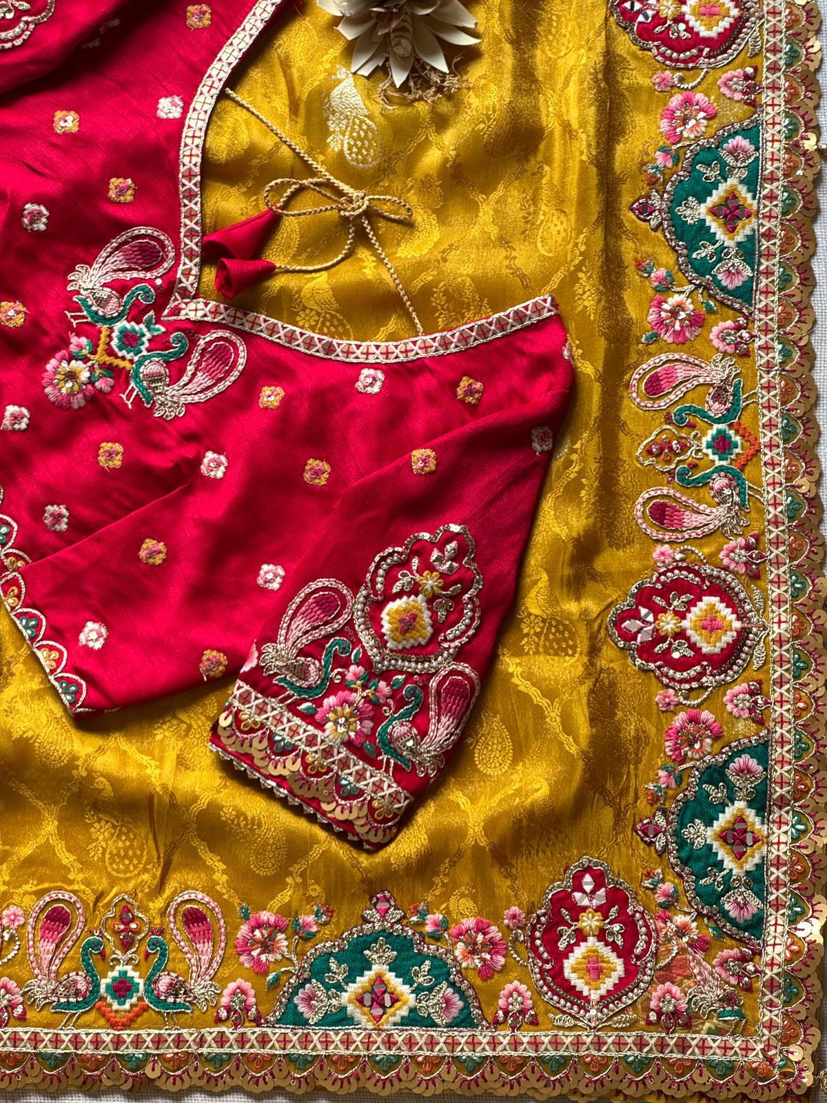 Shamaya Luxe Saree(Mustard)