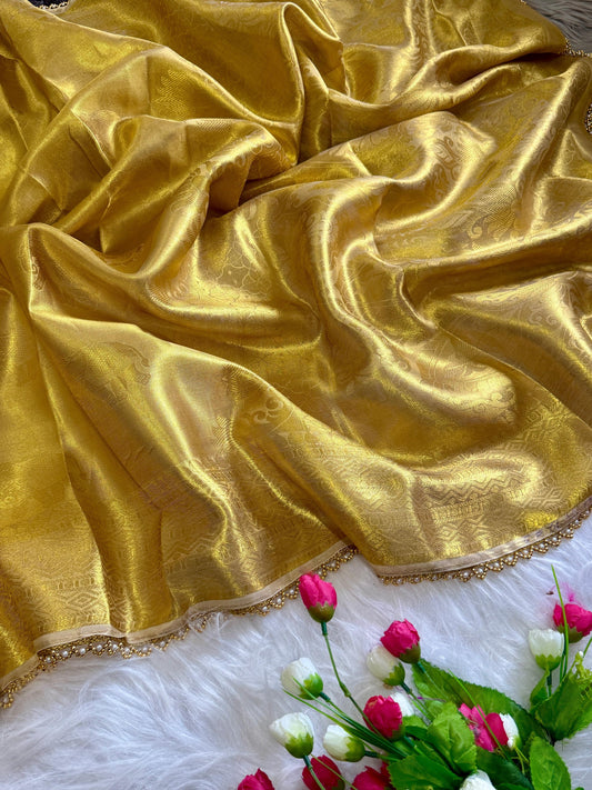 Thiruvaa Gold Saree
