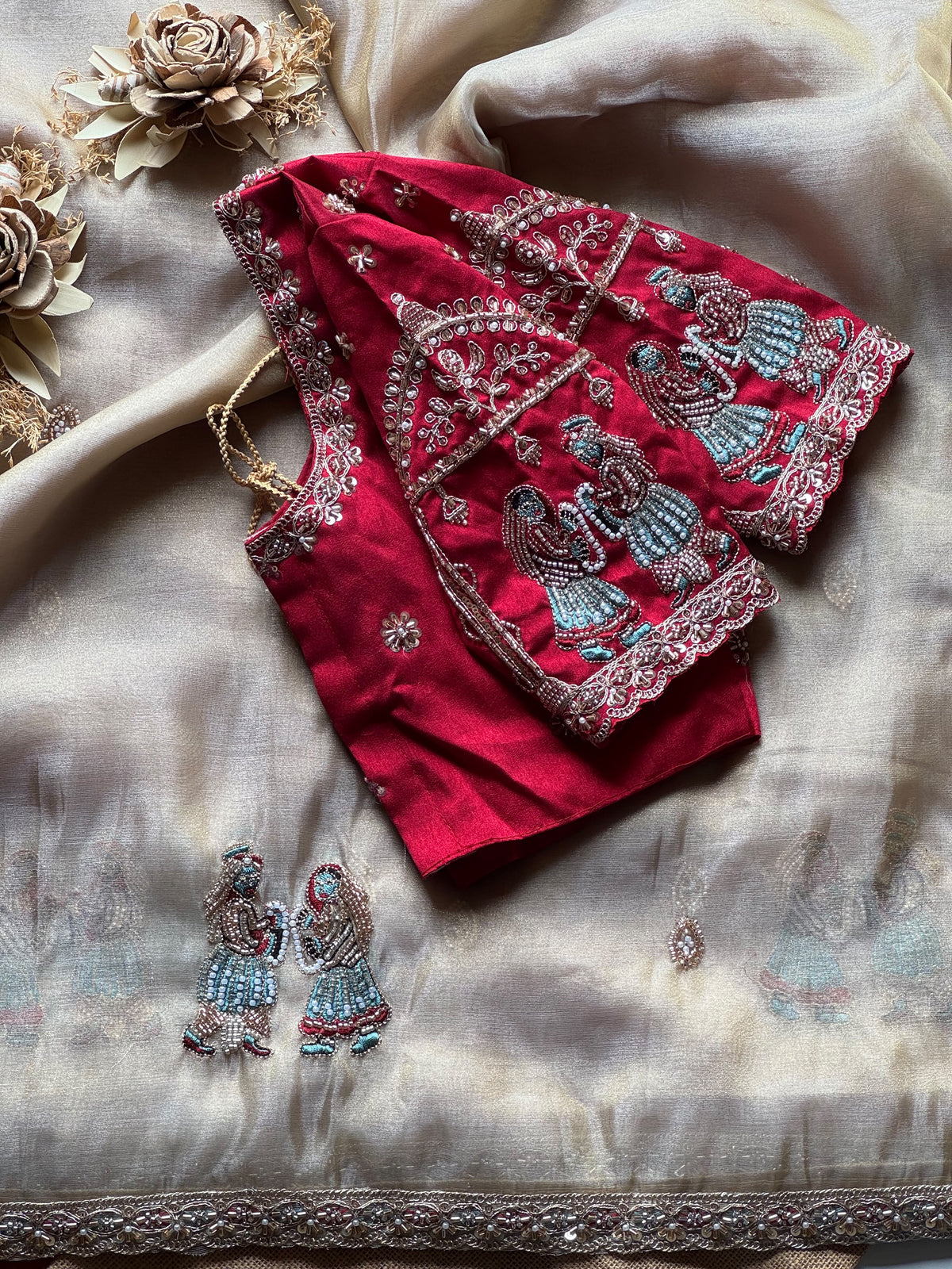 Varmala Handwork Saree