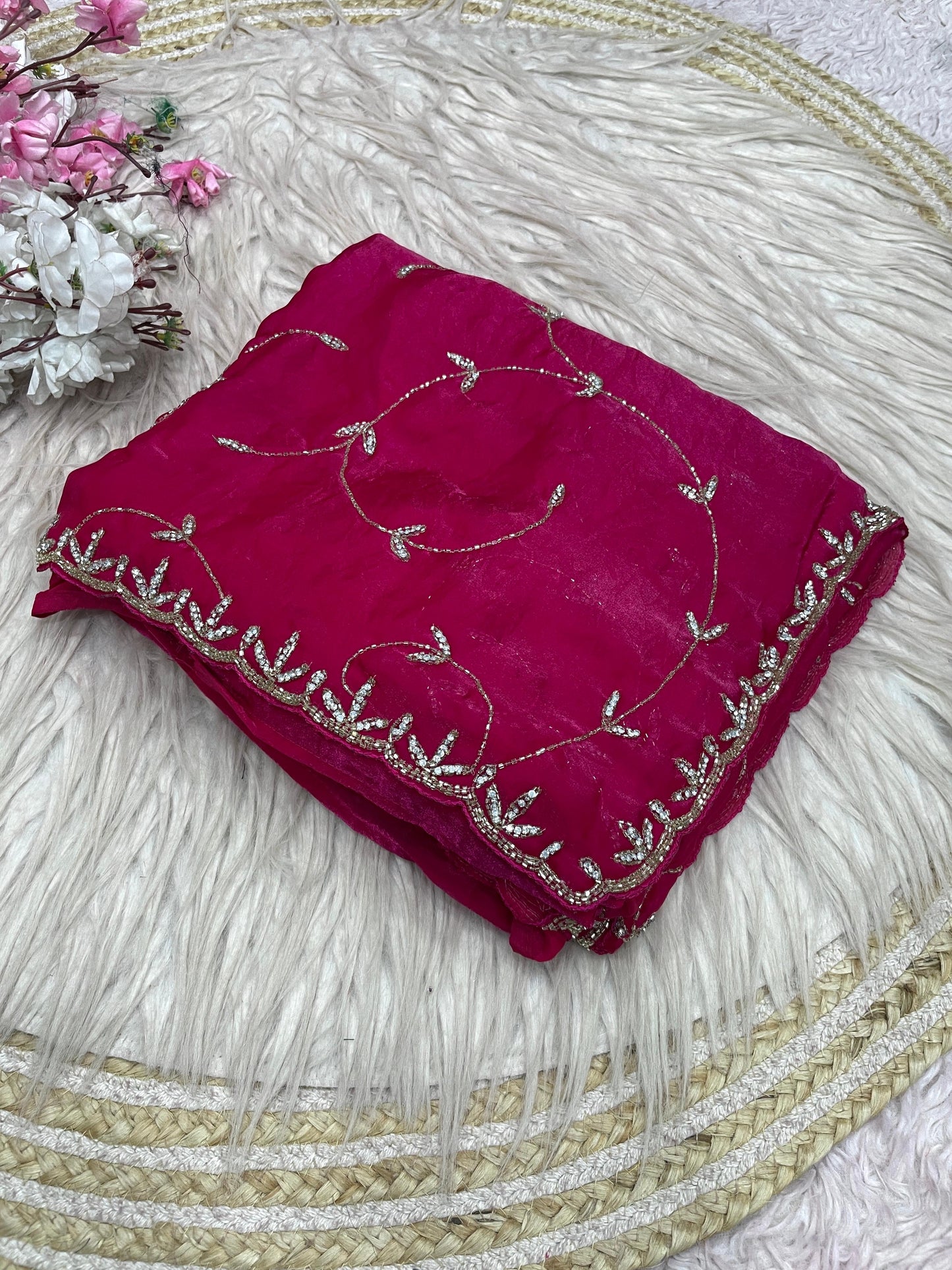 Meher handwork saree