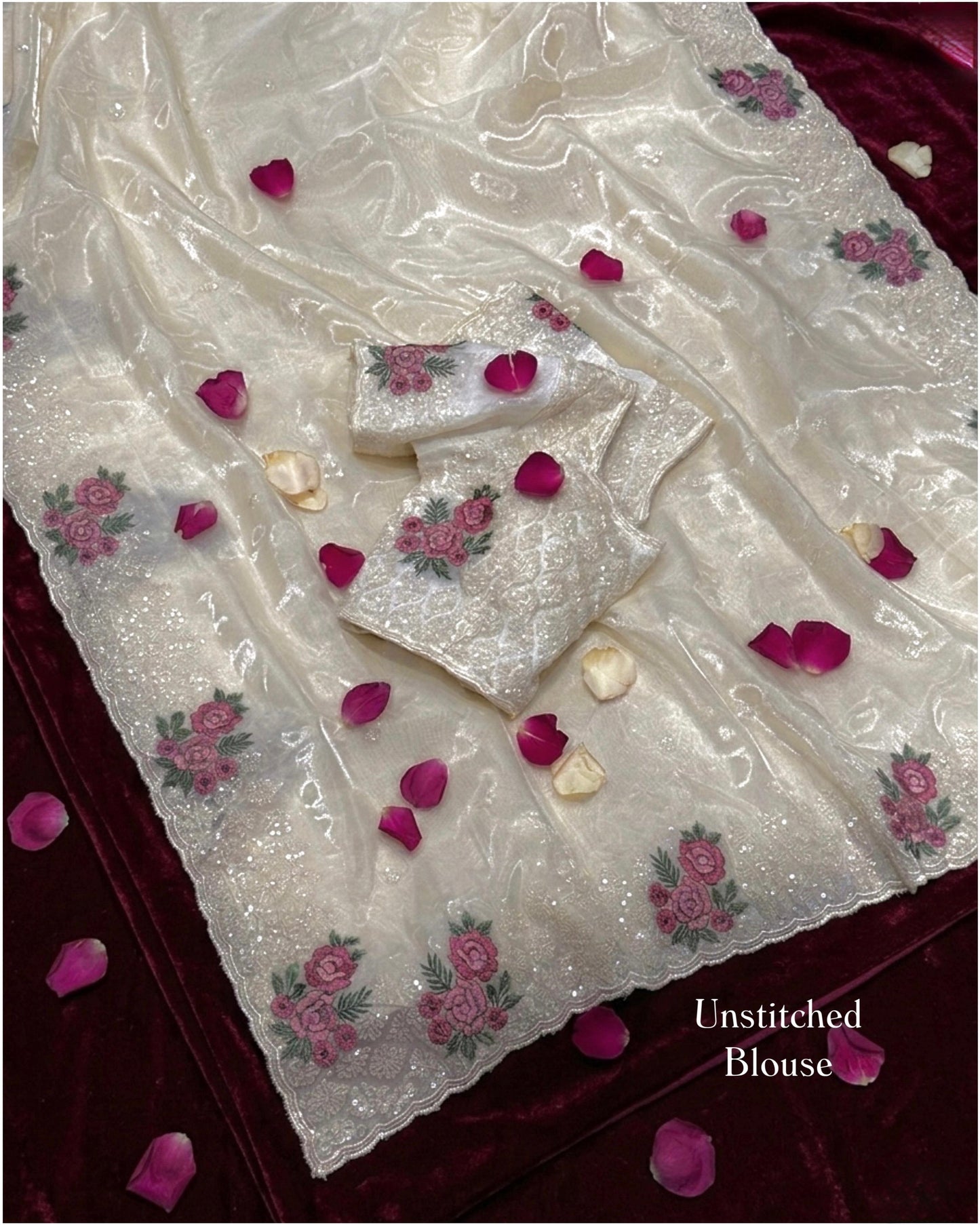 Ivory Bliss Saree