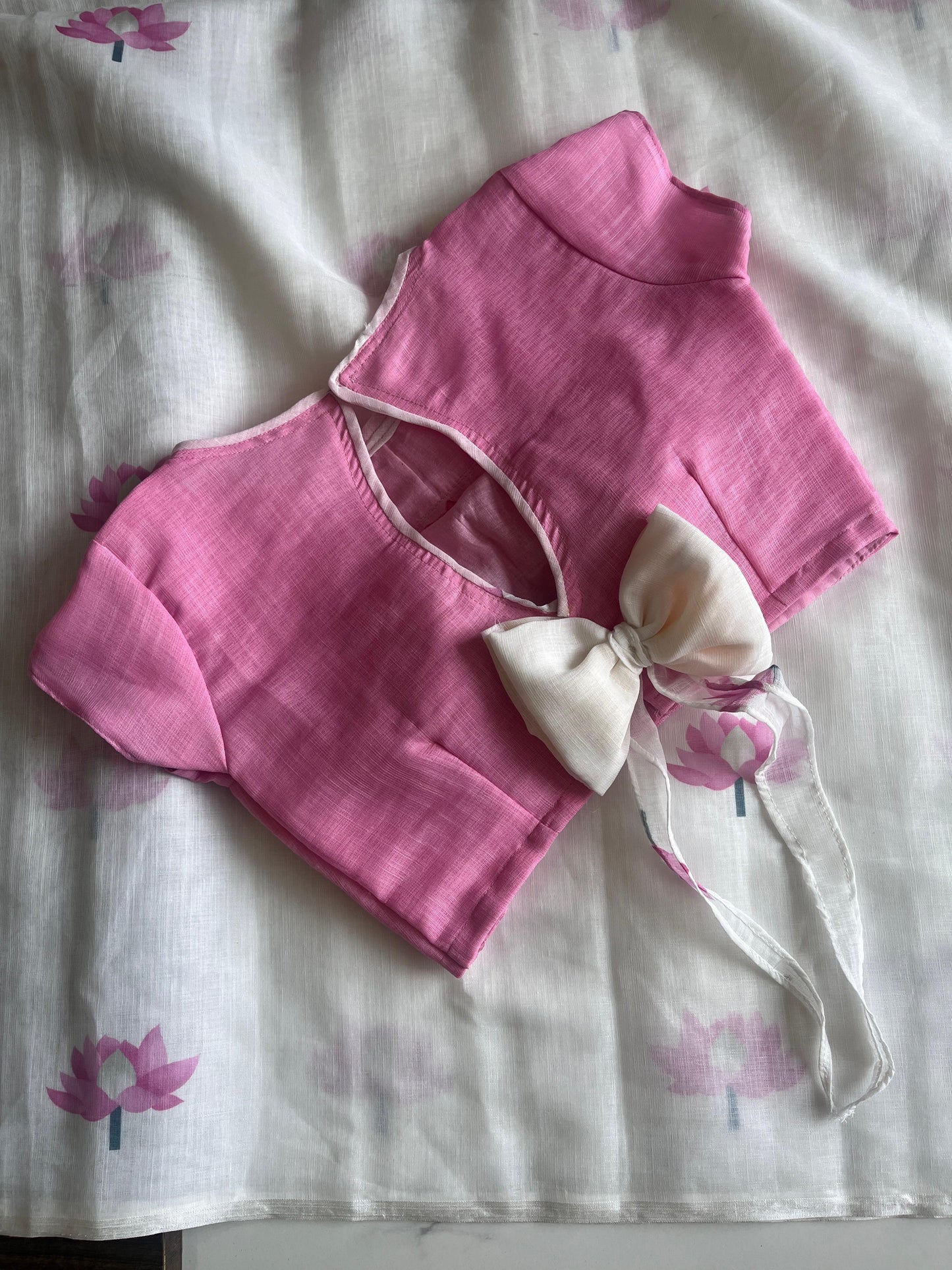Gulmohar mist Saree