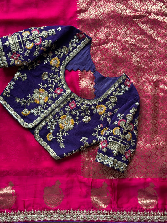 Purple Regal Bloom Saree