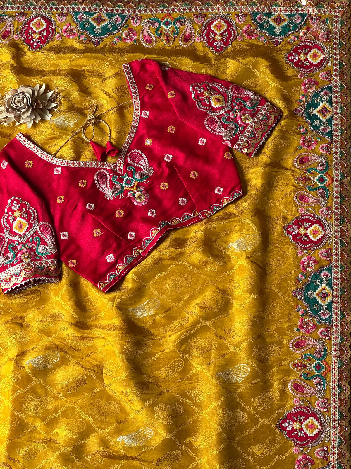 Shamaya Luxe Saree(Mustard)