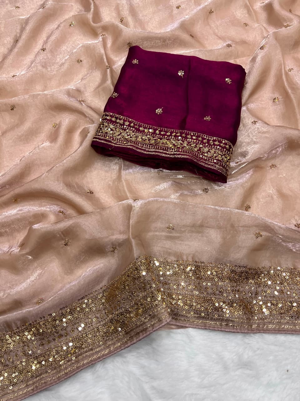 Shehnaz Saree(Dusty Rose Pink)