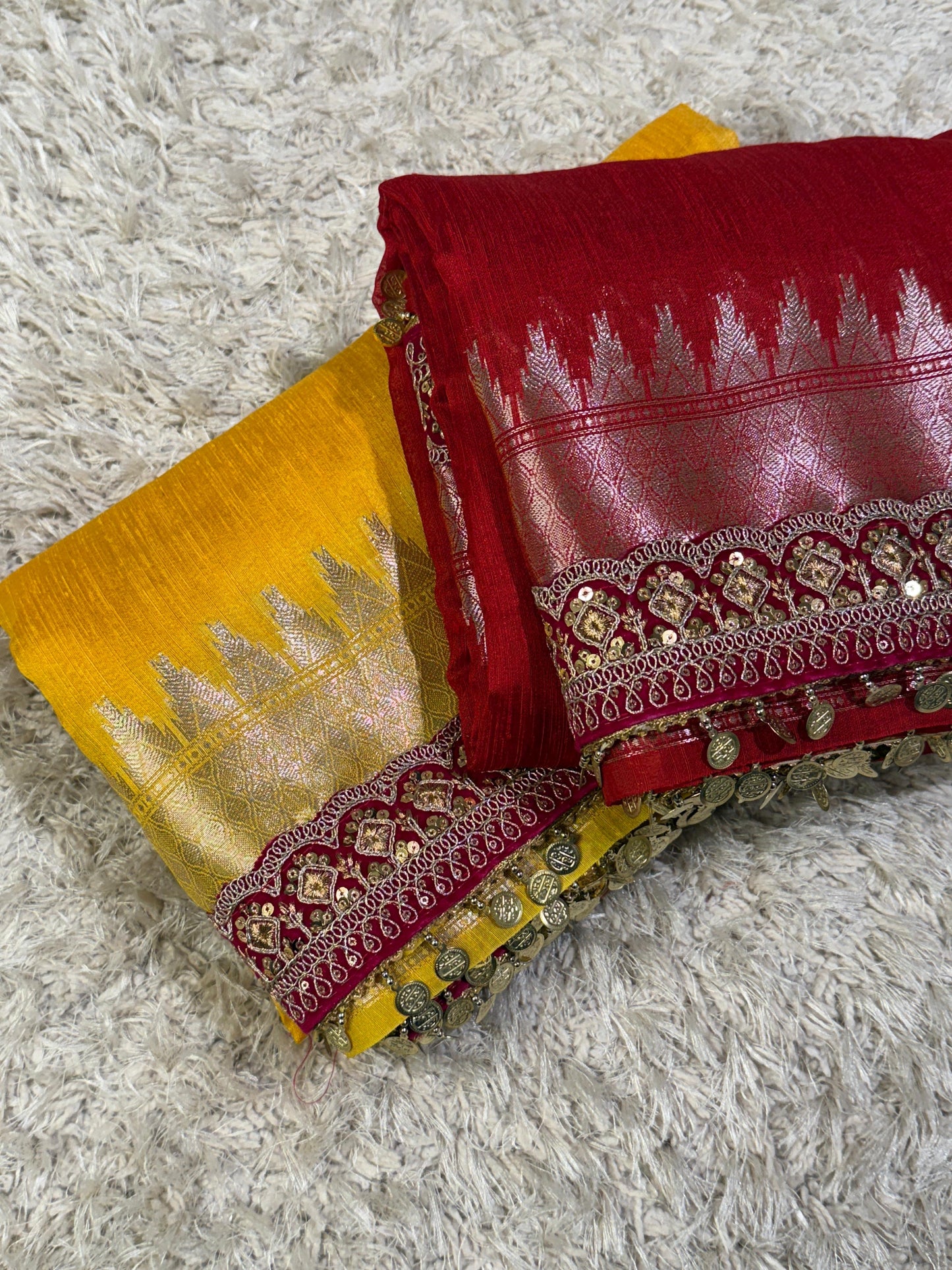 Mudra Sundari Saree(Red)