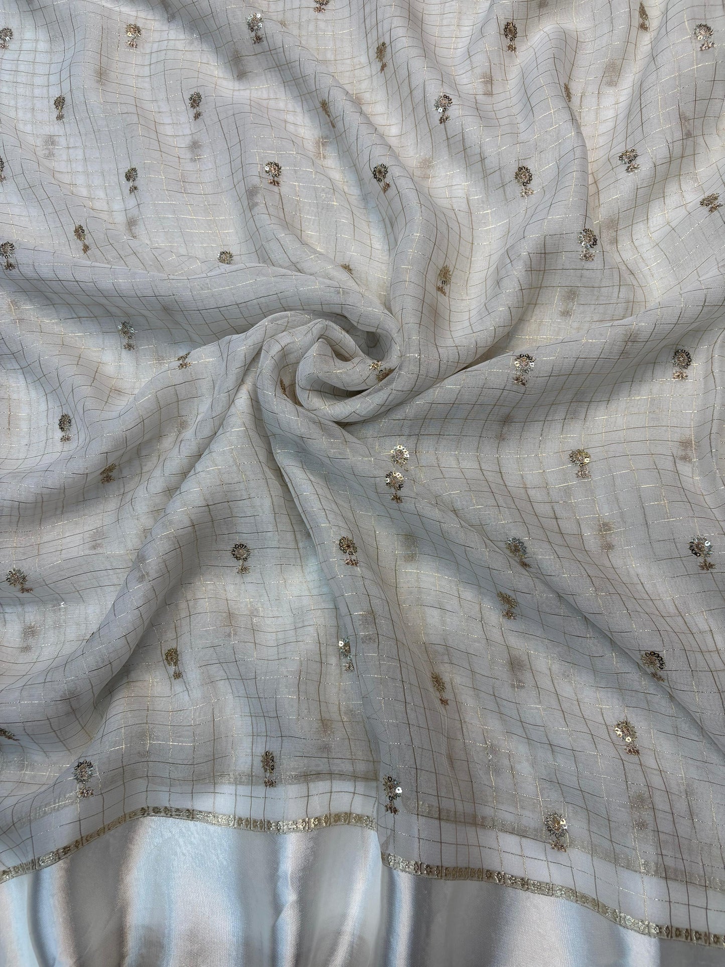 Ivory Noor Saree