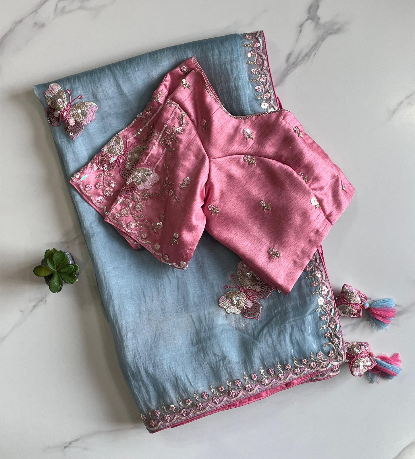 Gulabo Blues Luxe Saree