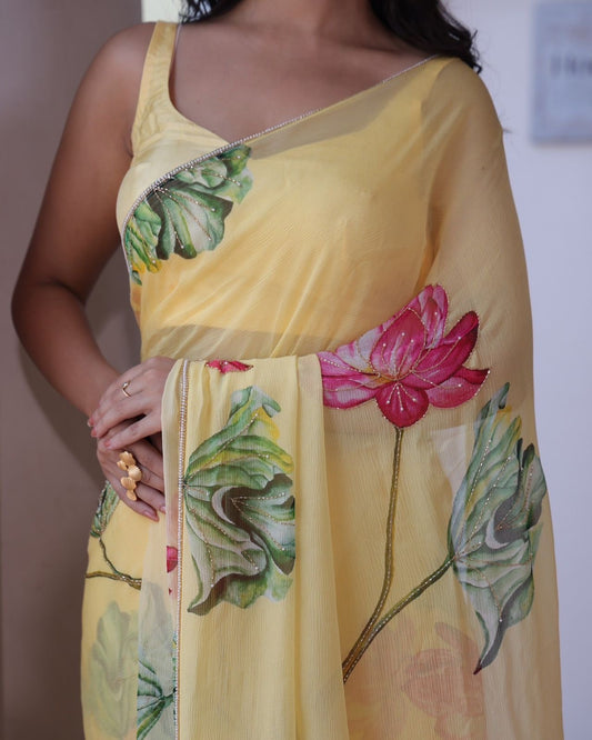 Meredith Saree (Yellow)