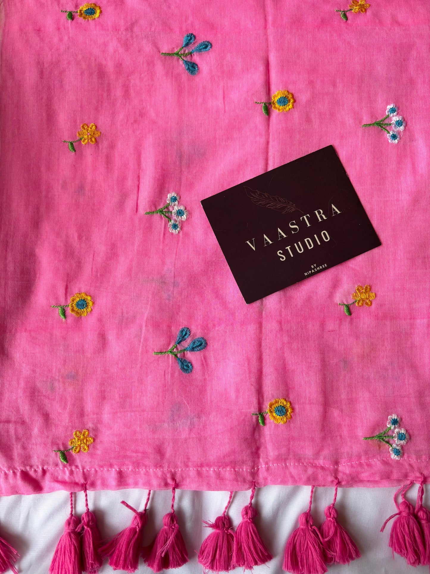 Pink Petel Bloom Saree