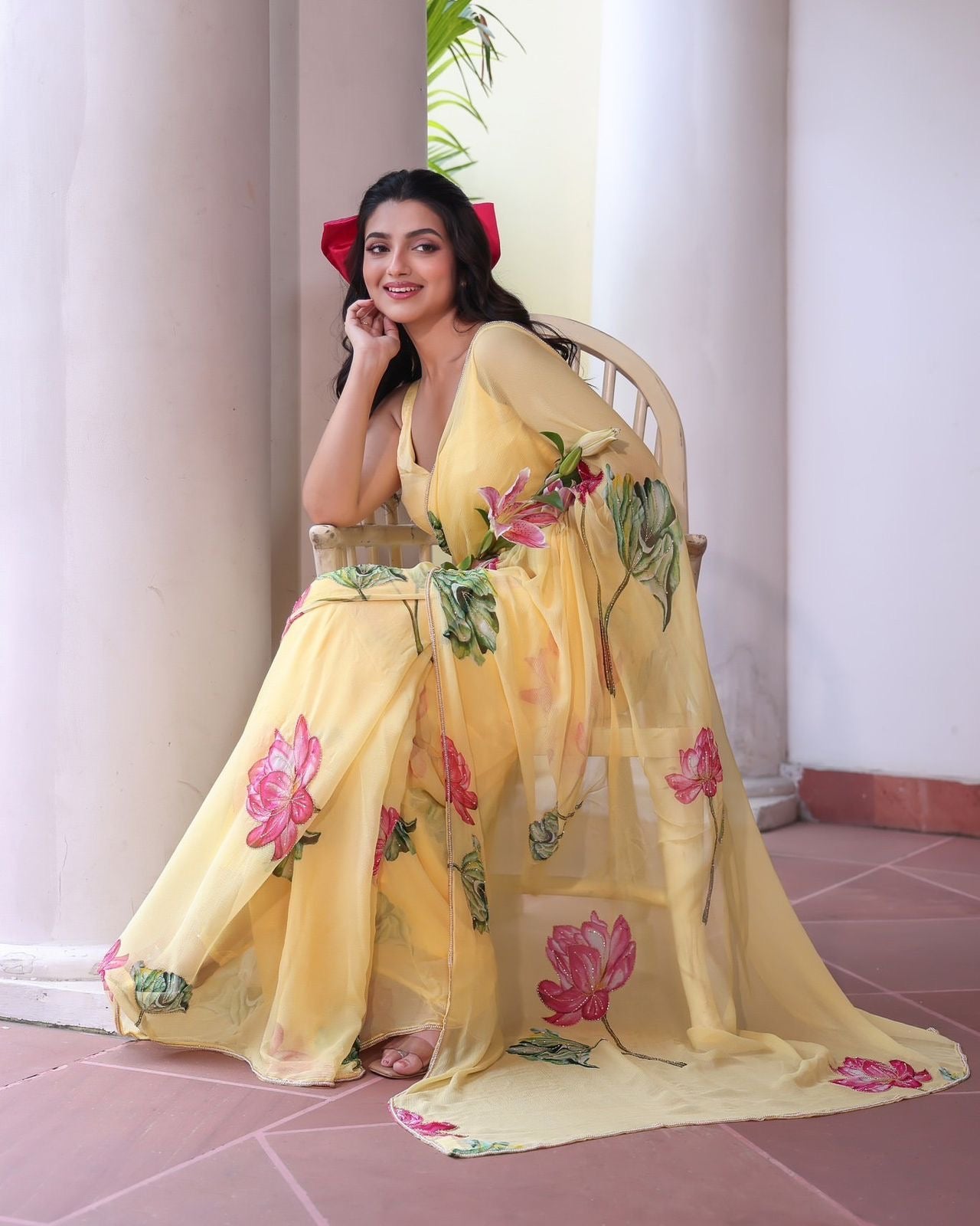 Meredith Saree (Yellow)