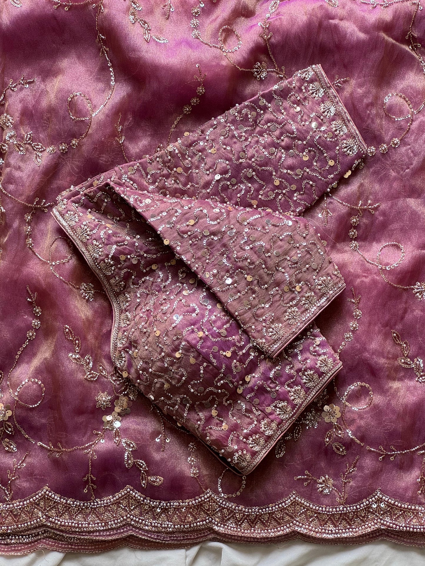 Twilight Rose Luxe Saree