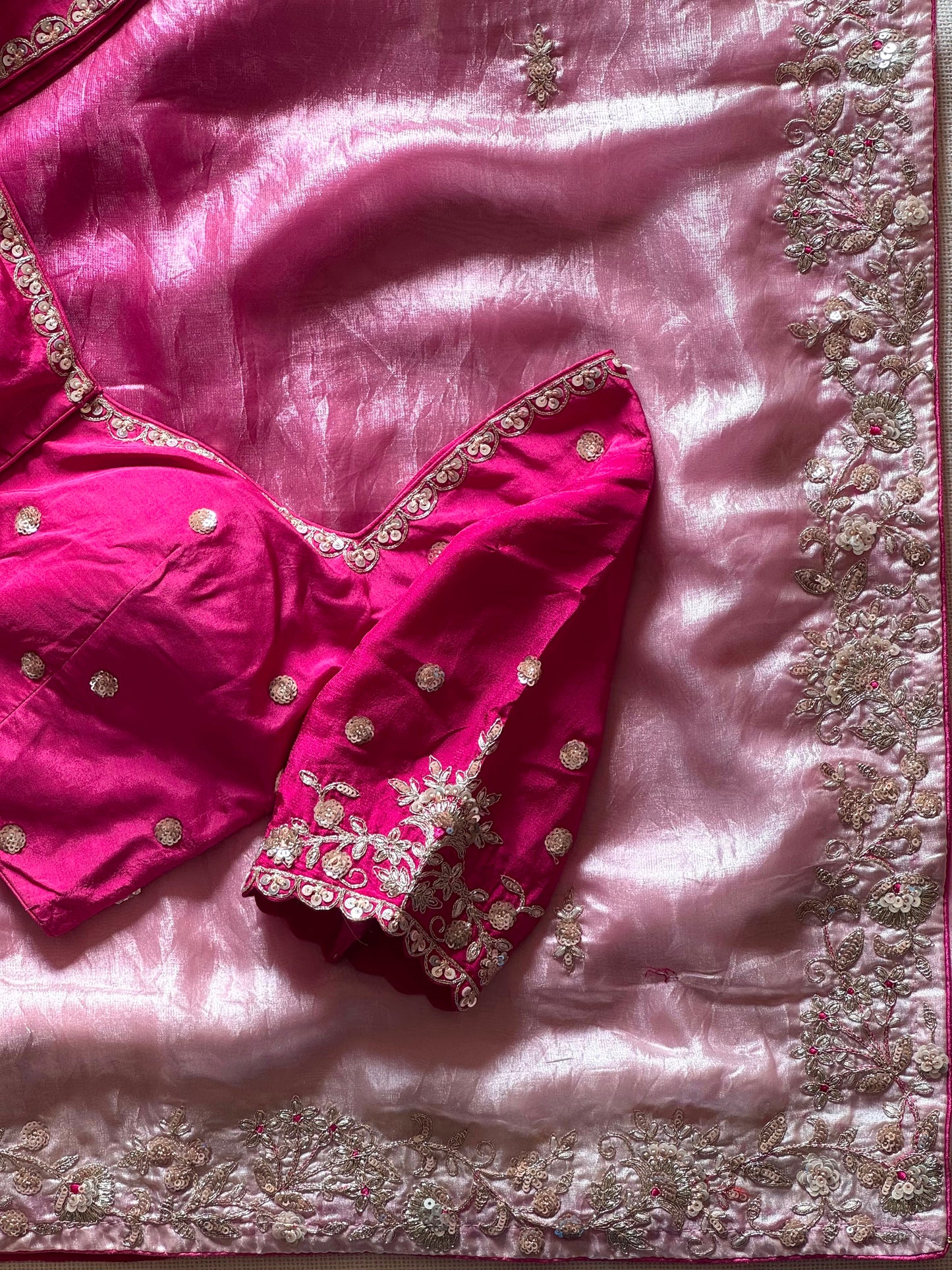 Gulab ombré Saree