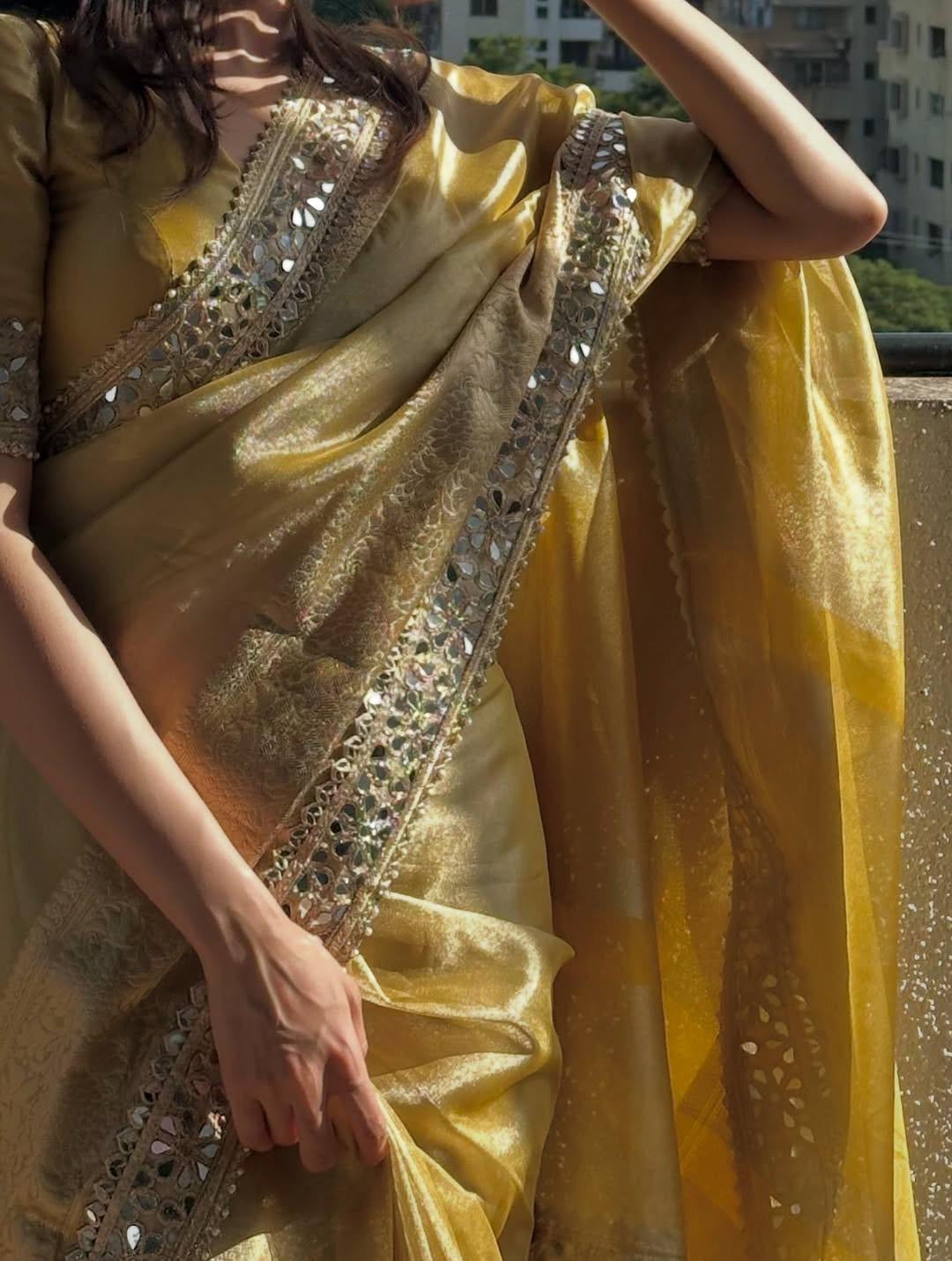 Meher Gold Saree
