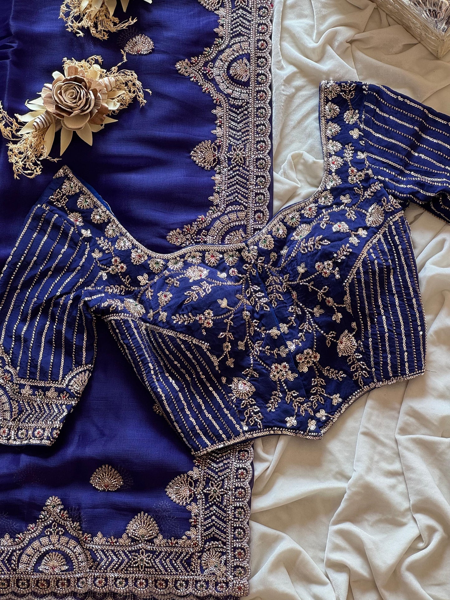Midnight Maharani Saree