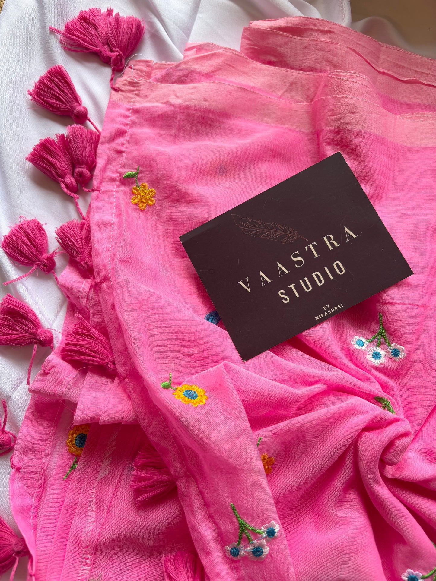 Pink Petel Bloom Saree