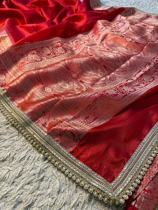 Ruby Shimmer Saree