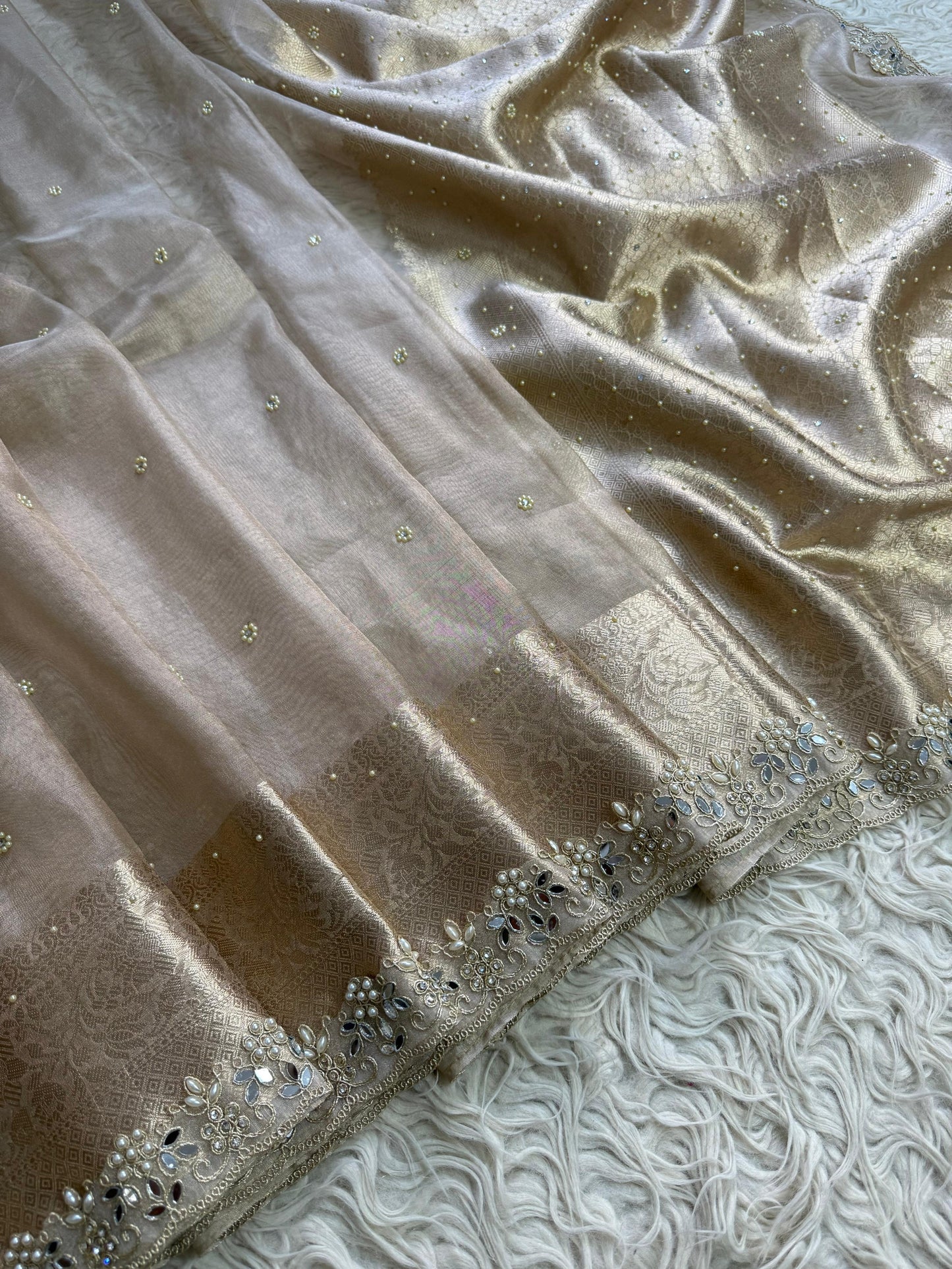 Ivory Luxe Saree