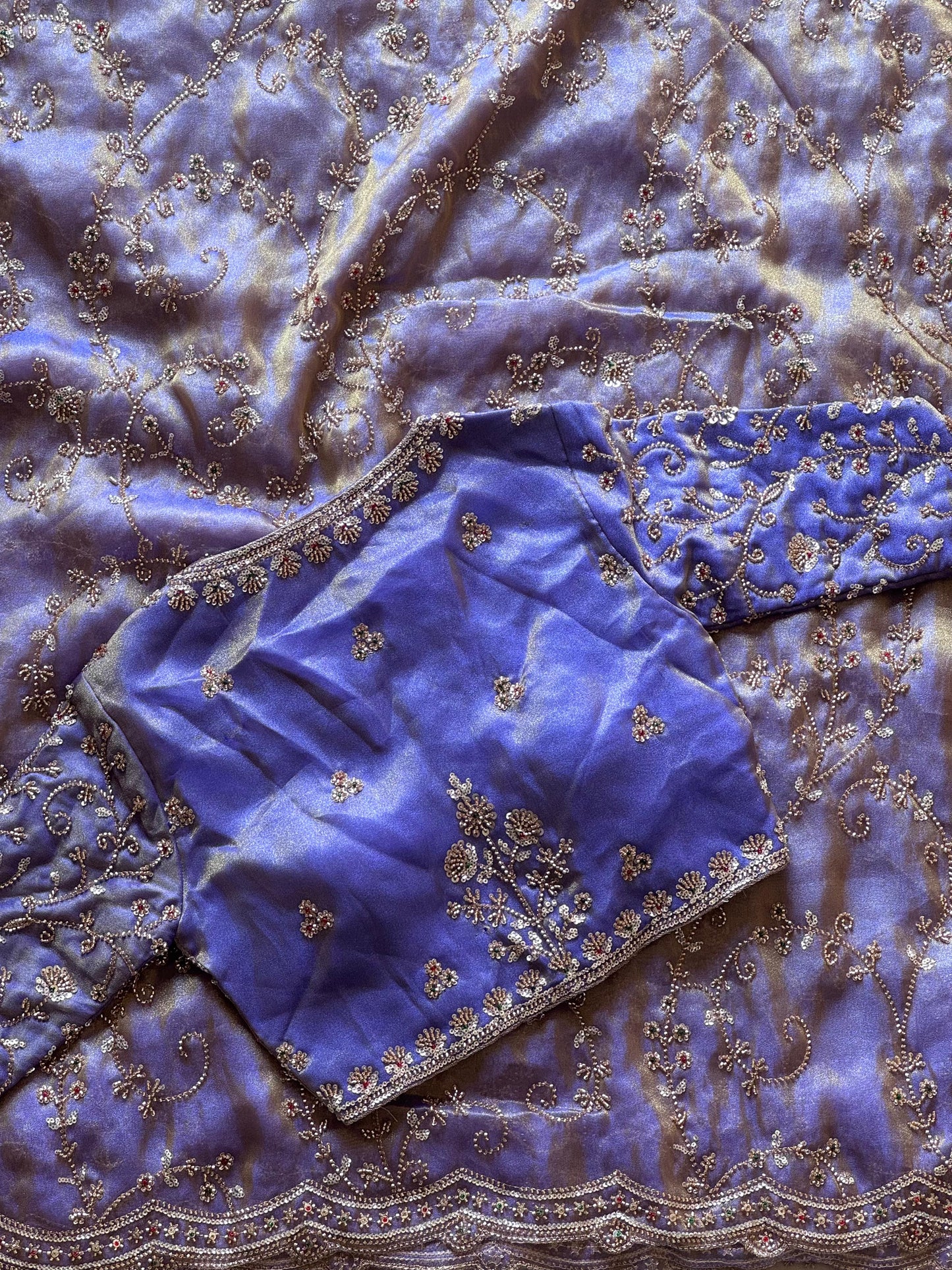 Lavender Luxe Wave Saree