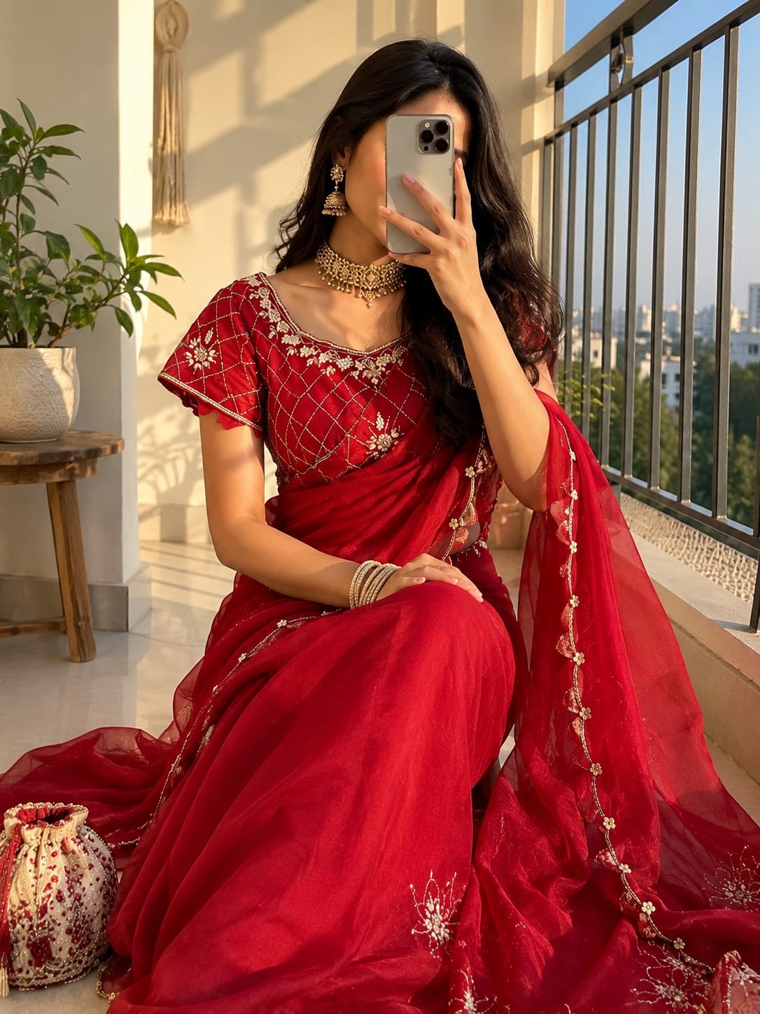 Ruby grace Saree