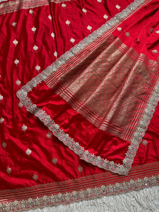 Devyani Vermilion Saree