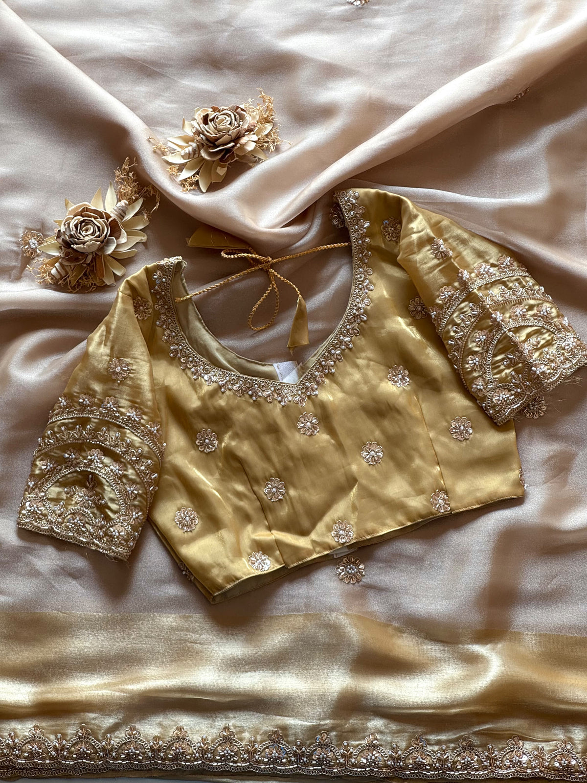 Gold Grace Handwork Saree