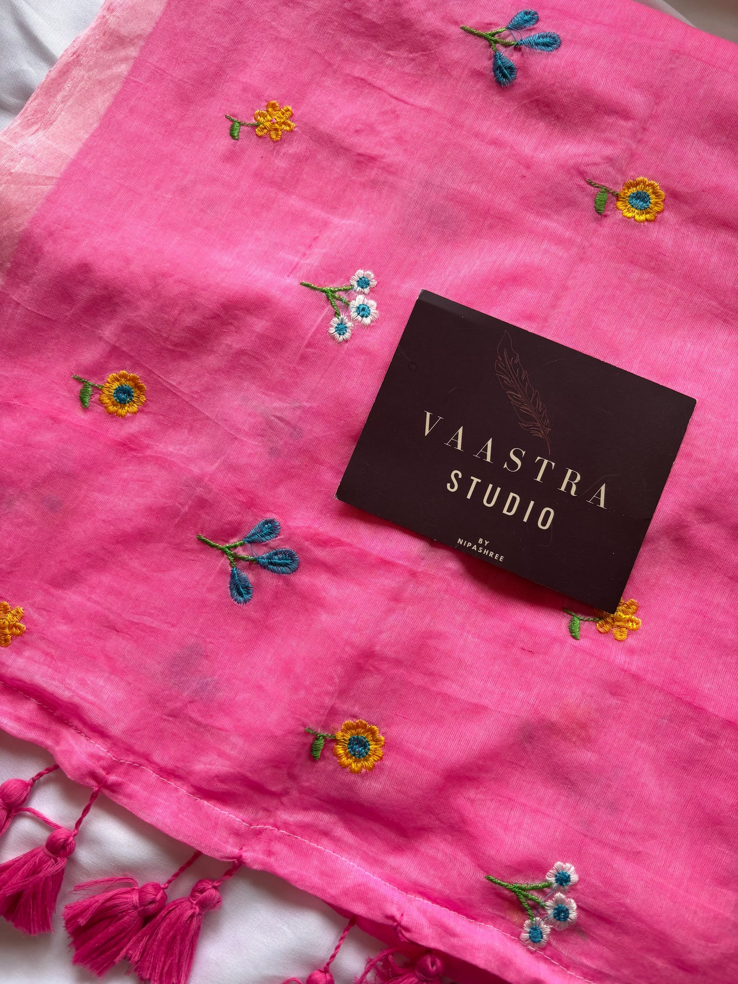 Pink Petel Bloom Saree