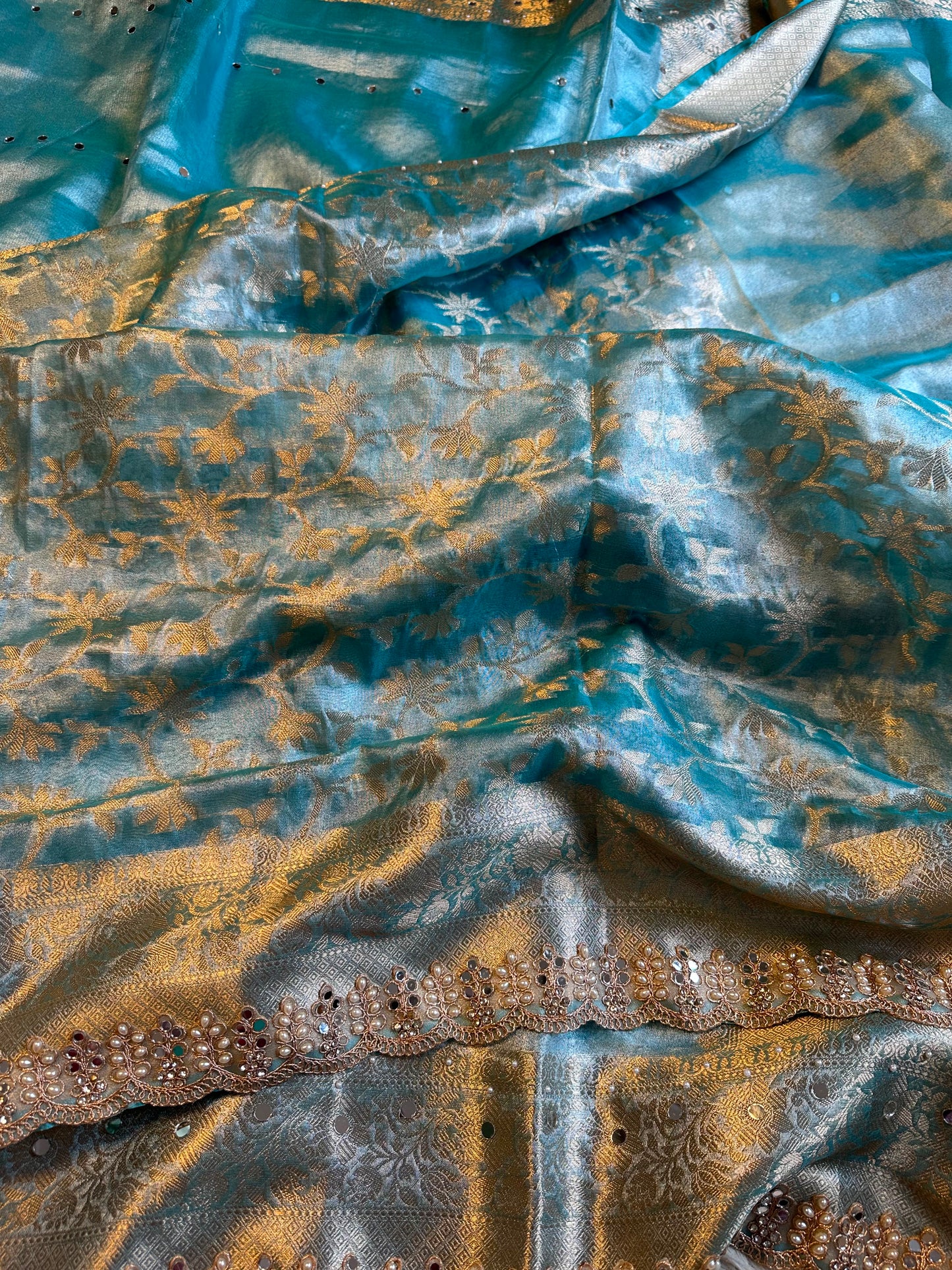Blue Lagoon Luxe Saree