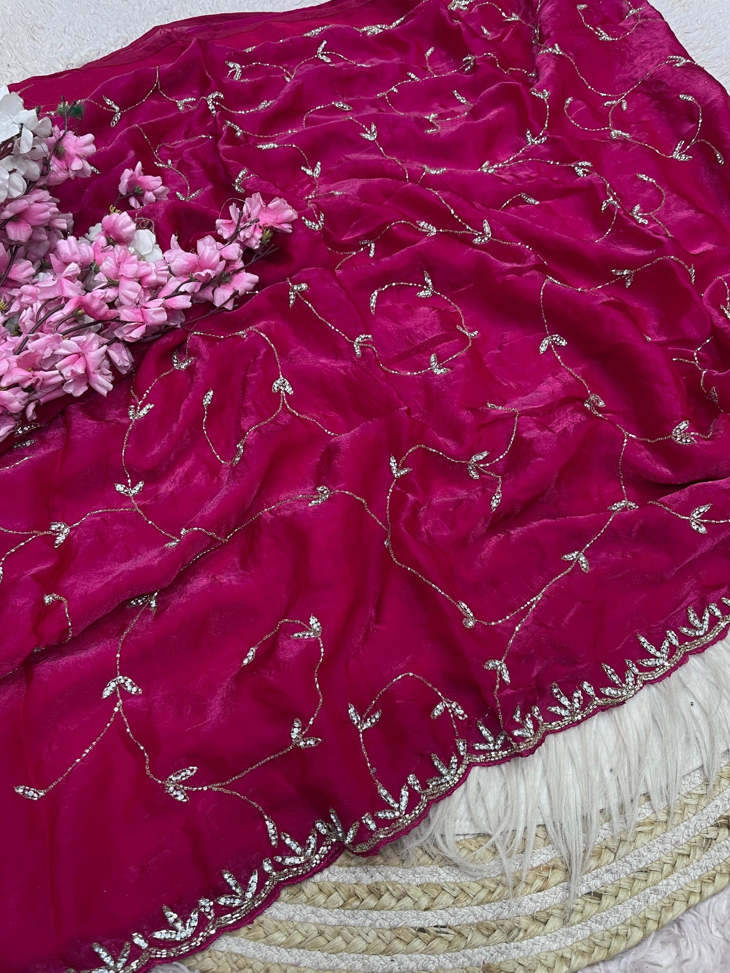 Meher handwork saree