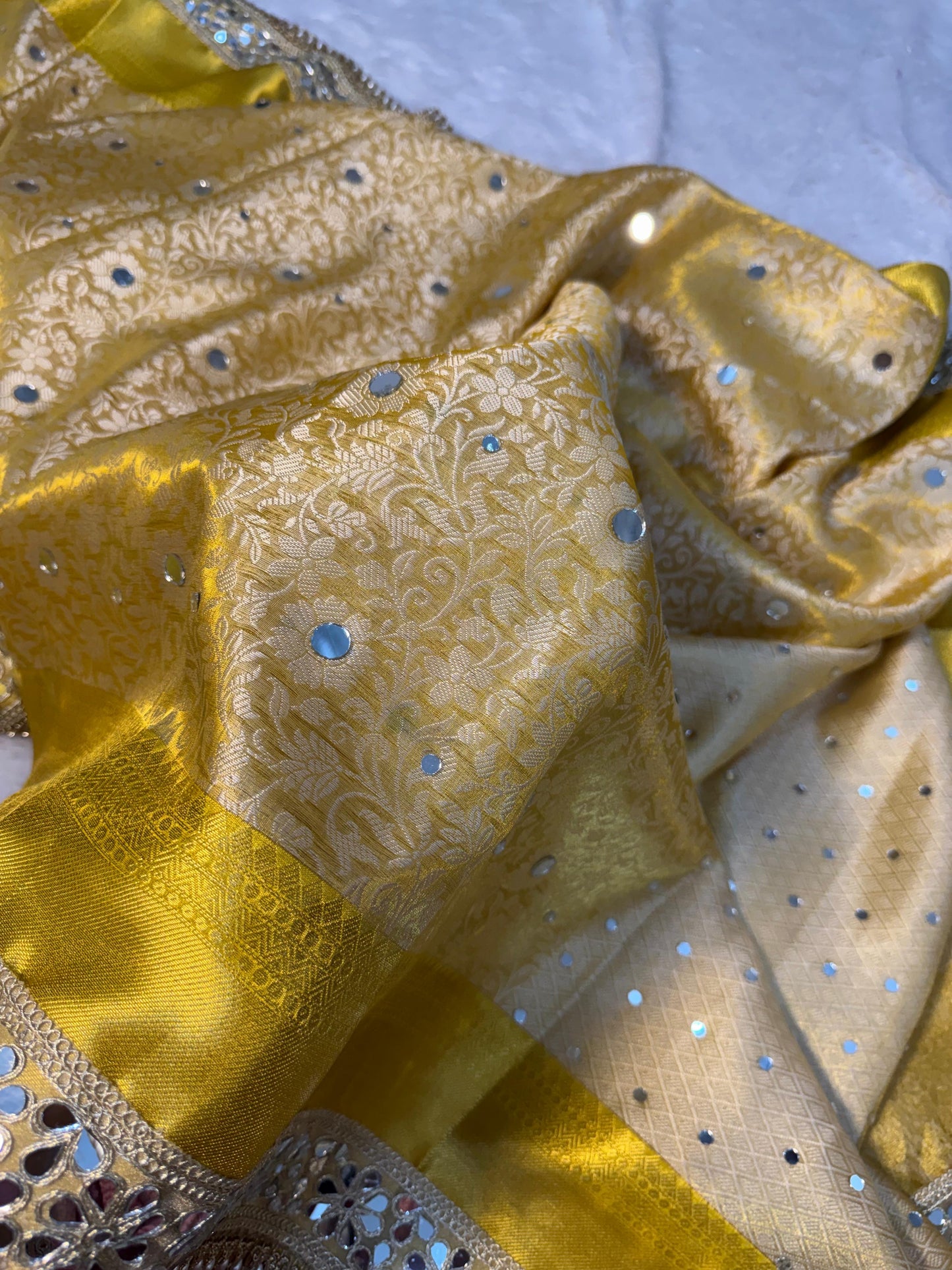 Sunlit Sheesh Saree
