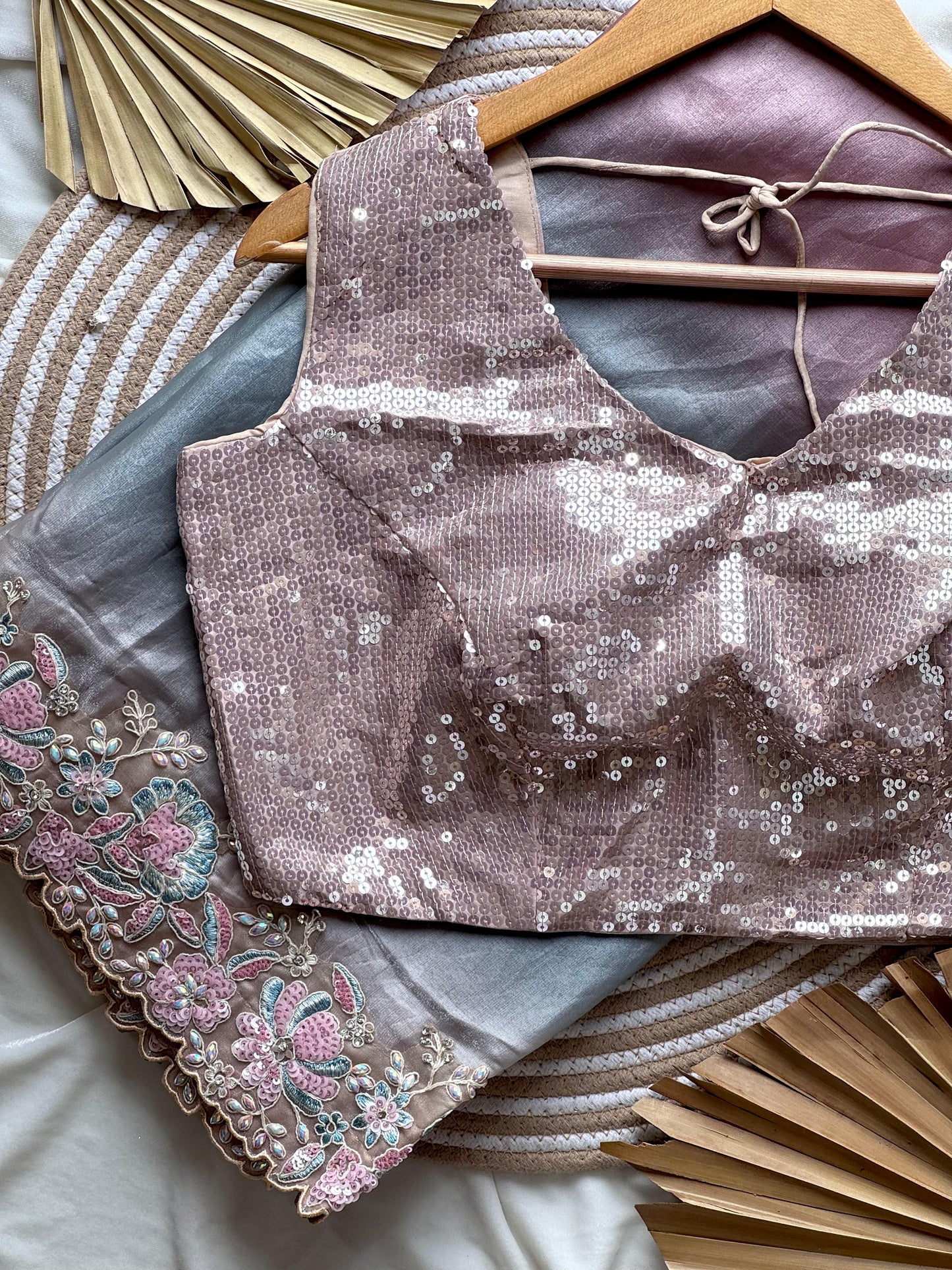 Ishq-e-Pastel Saree(Ready to wear)