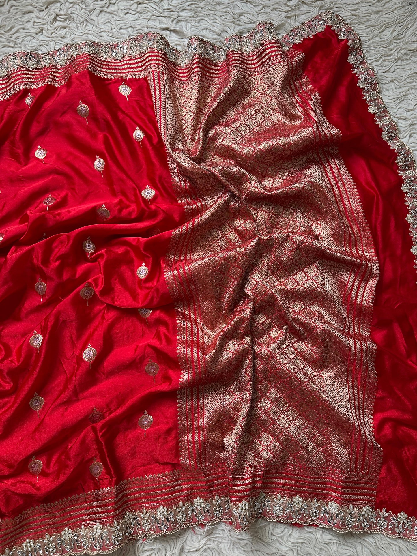 Devyani Vermilion Saree