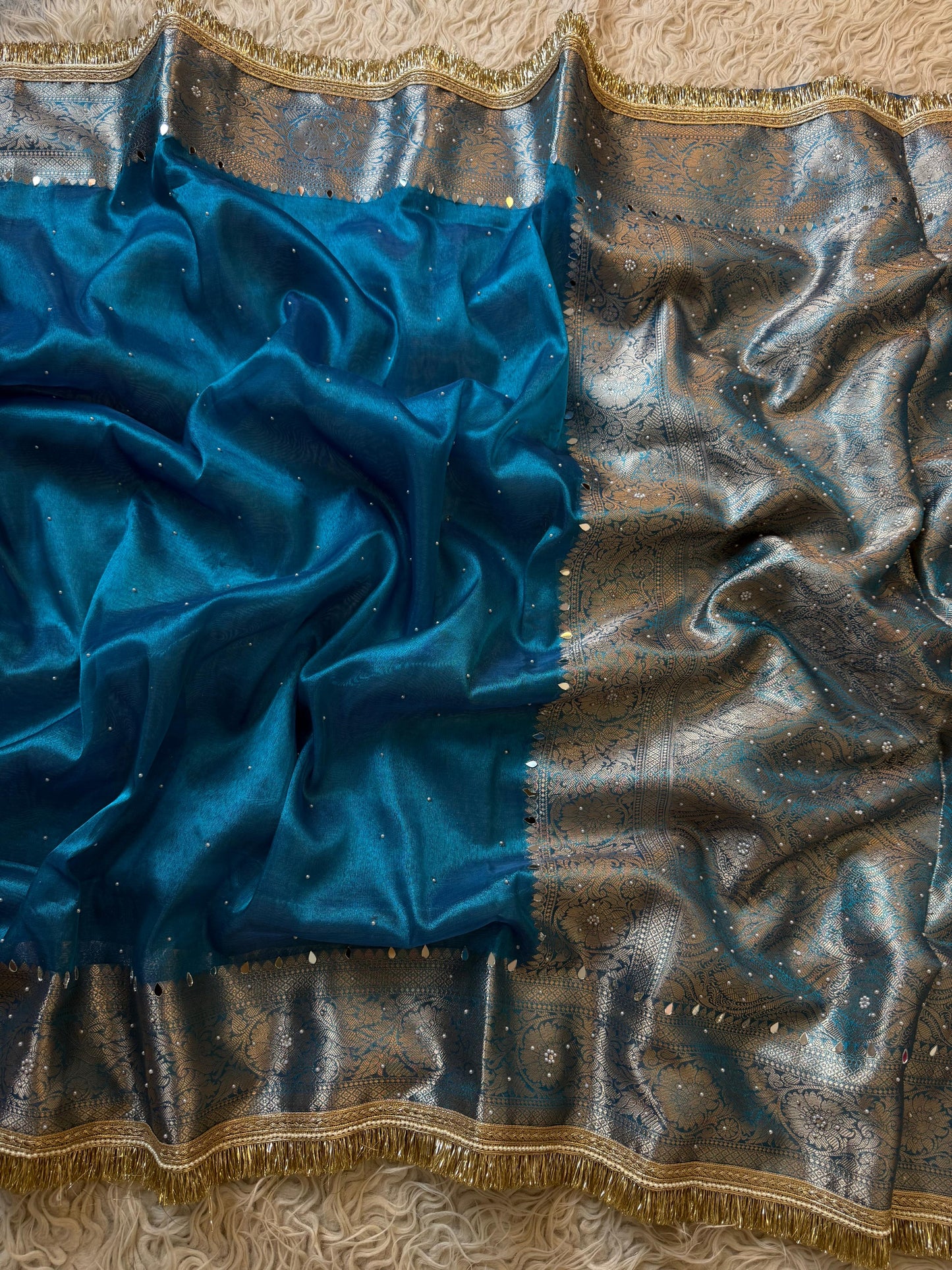 Turquoise Noor Saree