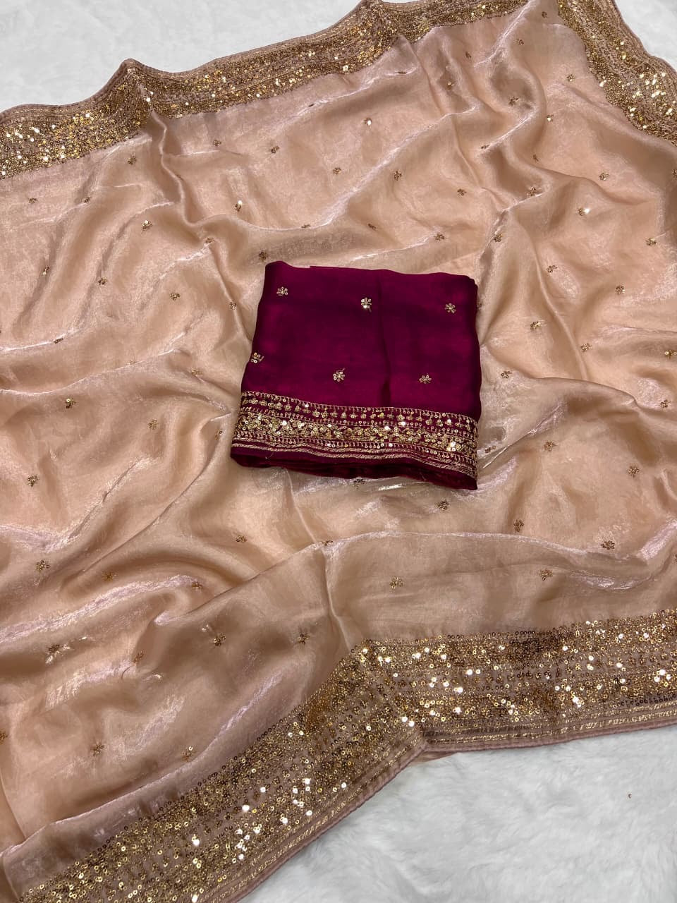 Shehnaz Saree(Dusty Rose Pink)