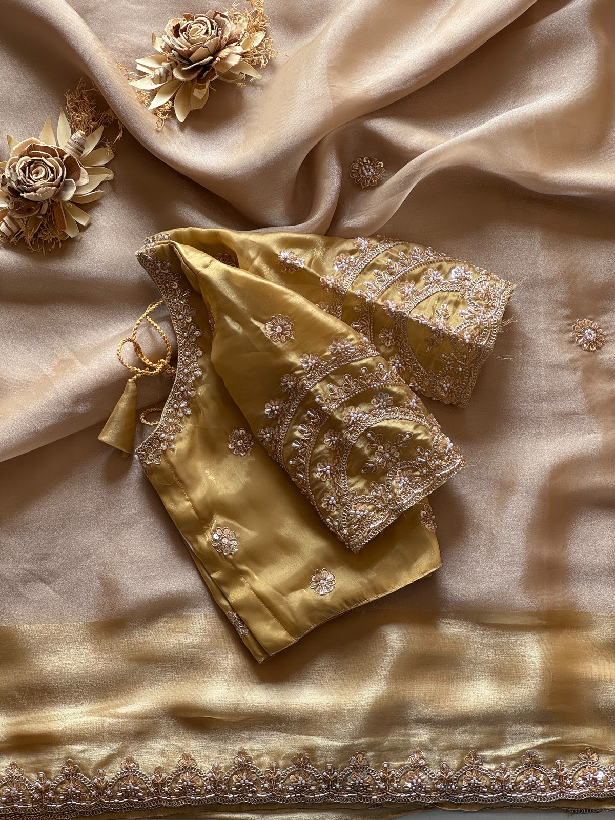 Gold Grace Handwork Saree