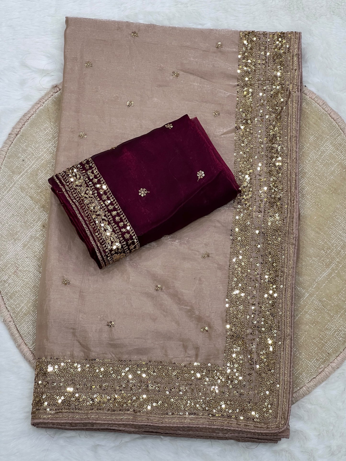 Shehnaz Saree(Dusty Rose Pink)